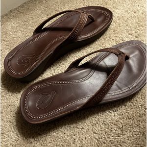 Woman’s leather sandals